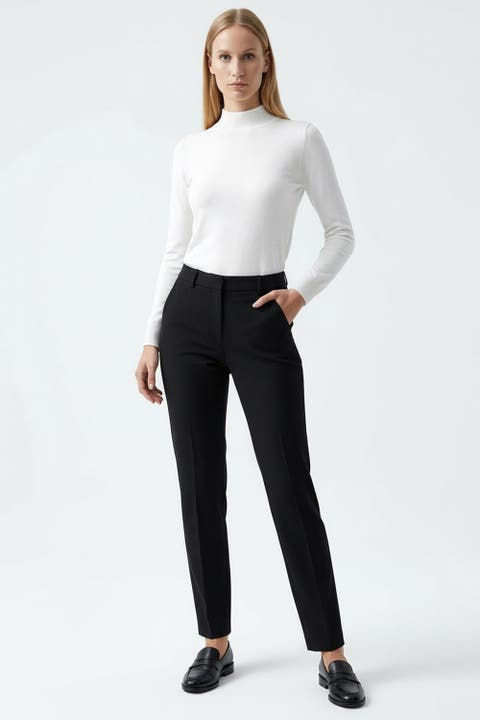 High Waist Woven Pants