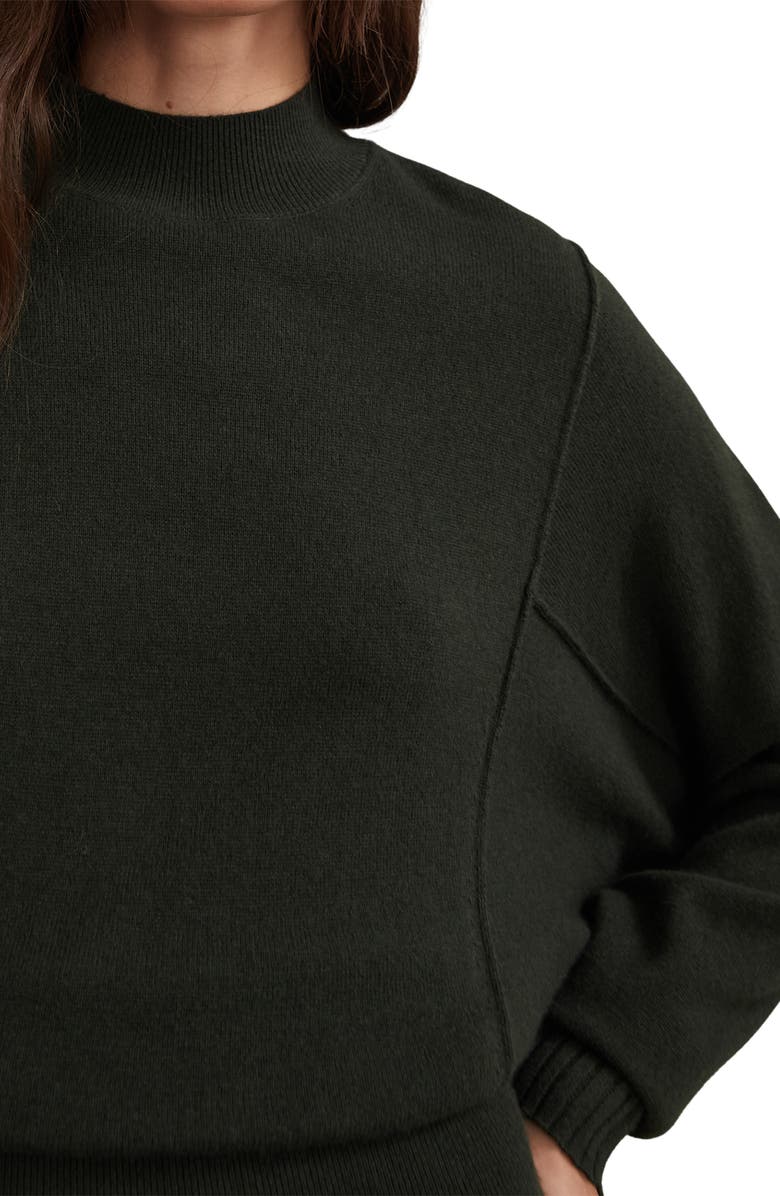 Reiss Suni Long Sleeve Midi Sweater Dress, Alternate, color, Dark Green