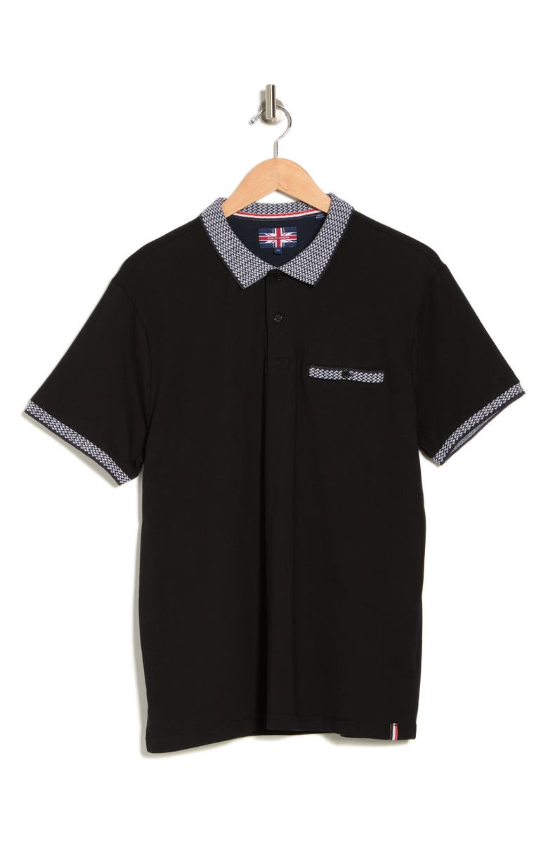 SOUL OF LONDON Contrast Knit Polo, Alternate, color, 