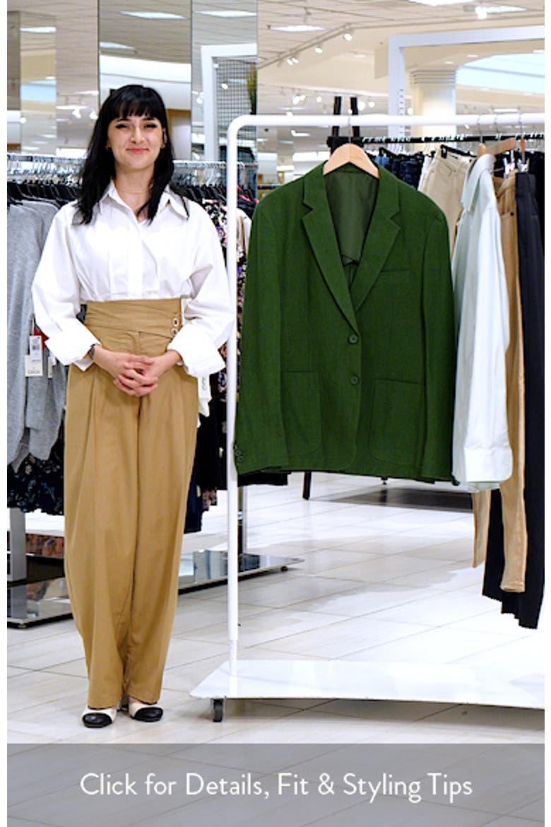 Tailored Fit Solid Linen Blazer video