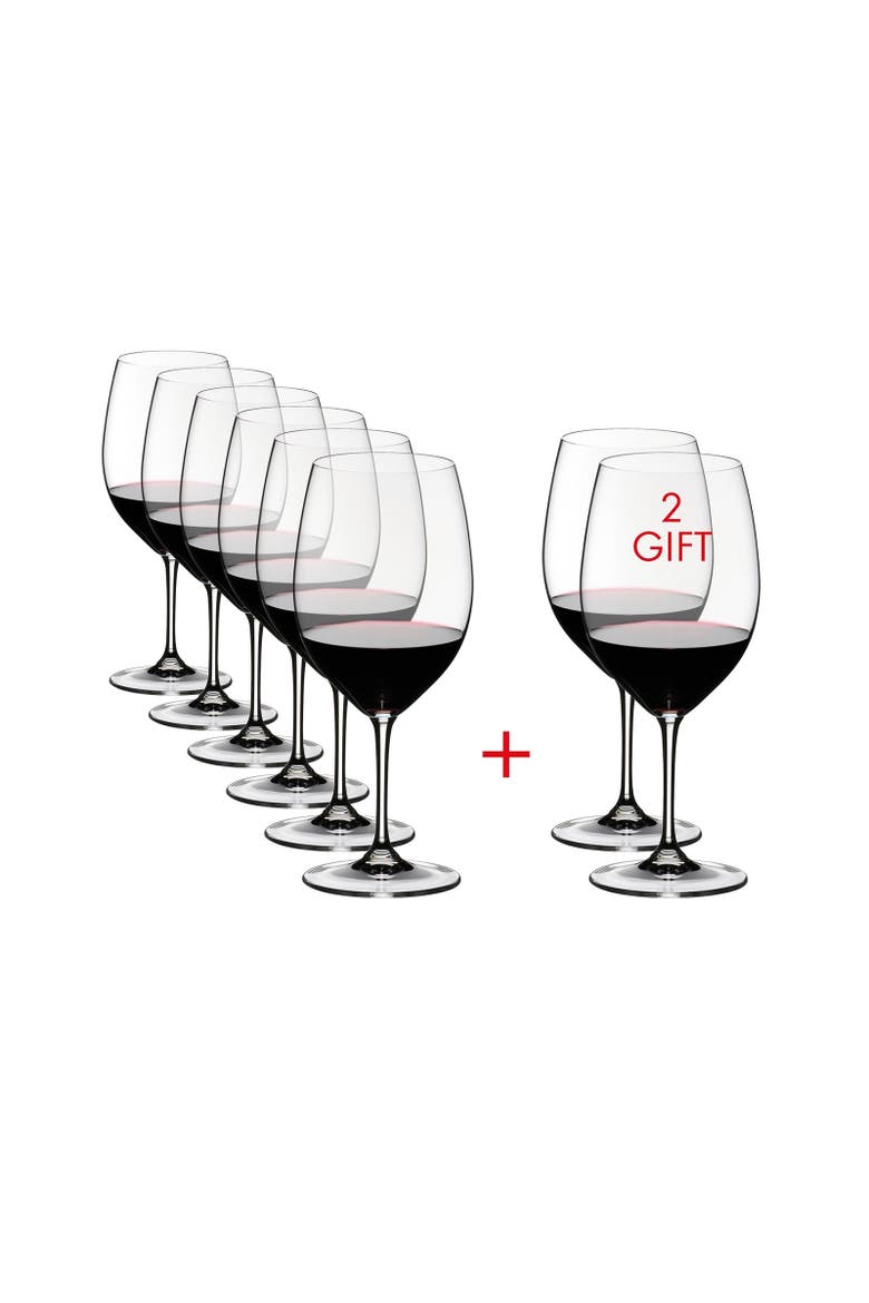 Vinum Cabernet Sauvignon/Merlot Glass Set, Main, color, Clear
