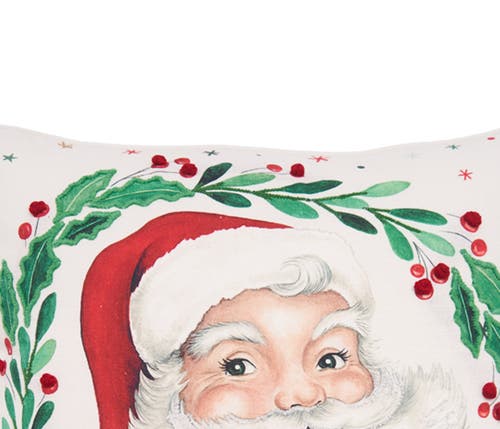C & F Home C&f Home Vintage Santa Throw Pillow, 18" X 18" In White