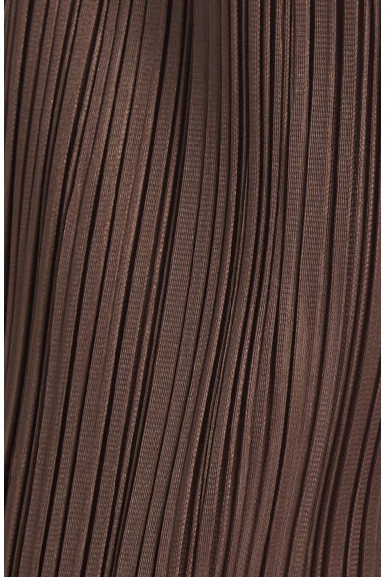 Loop Pleated Wide Leg Ankle Pants, Alternate, color, DARK BROWN