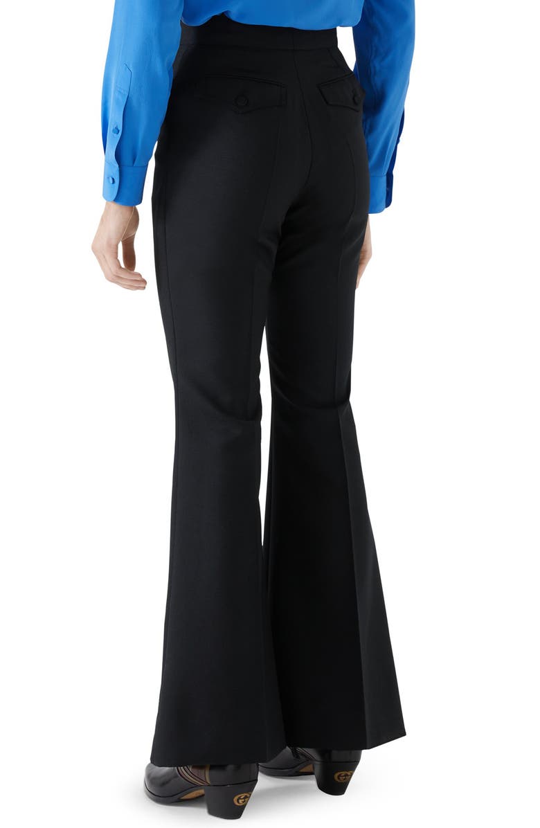 Gucci Orgasmique Wool & Mohair Flare Trousers, Alternate, color, 