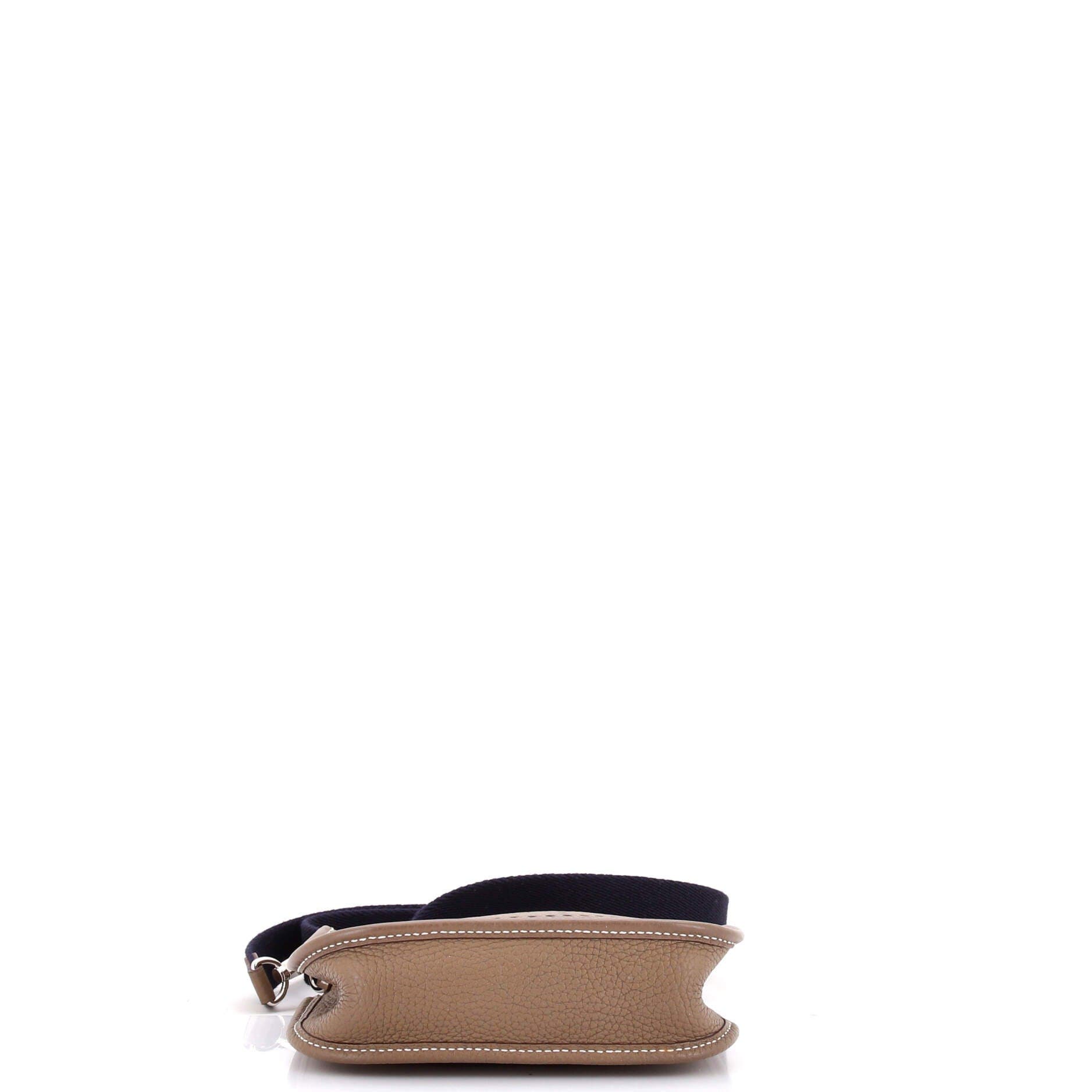 Pre-Owned Hermes Evelyne Bag Gen III Clemence TPM, Alternate, color, Etoupe