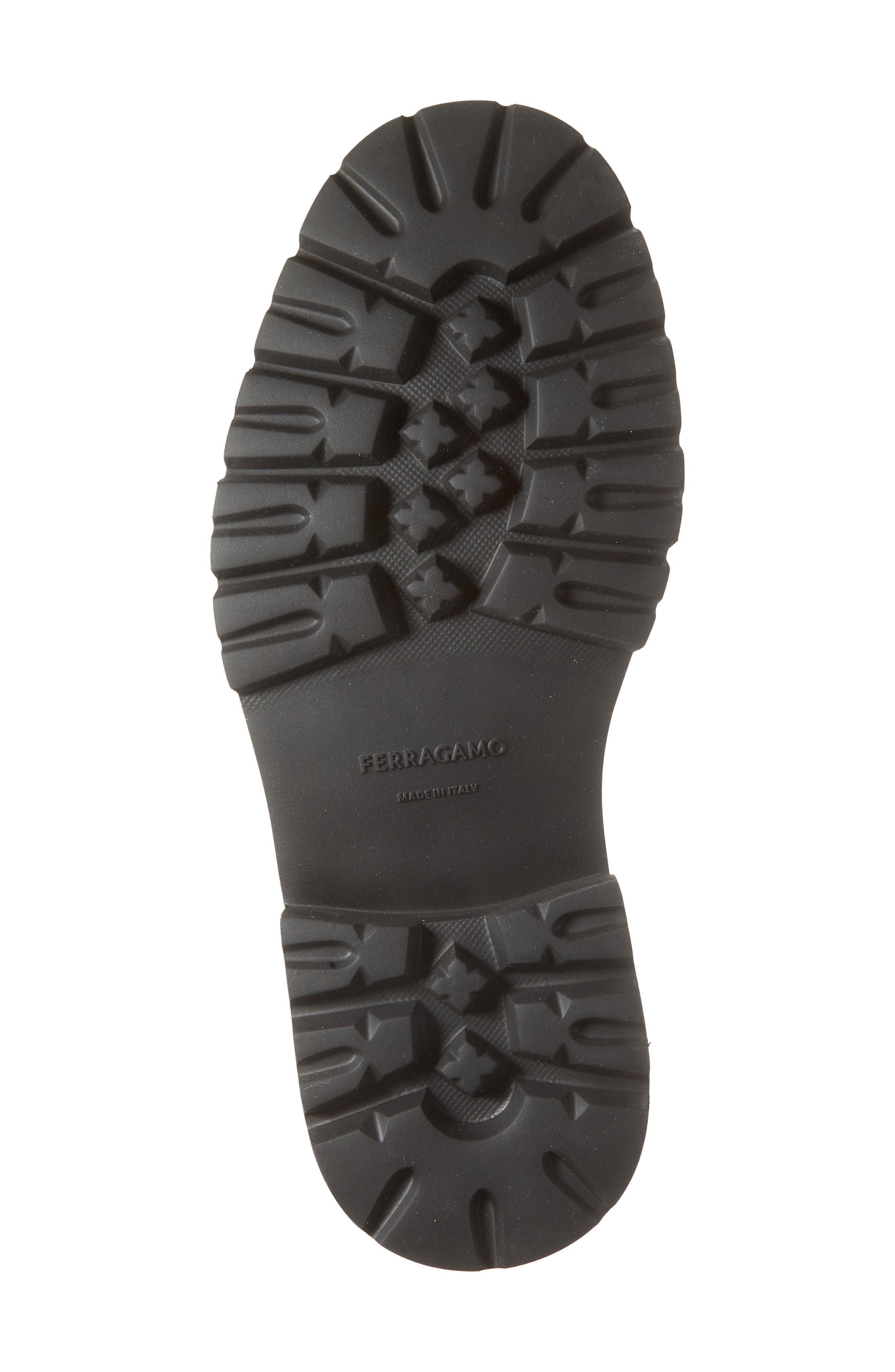 FERRAGAMO Andover Gancini Lug Sole Loafer, Alternate, color, Midbrown/ Hickory T.moro