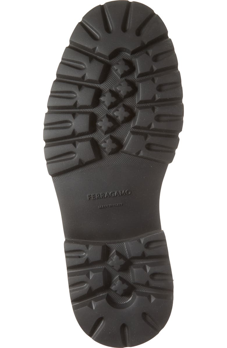 FERRAGAMO Andover Gancini Lug Sole Loafer, Alternate, color, Midbrown/ Hickory T.moro