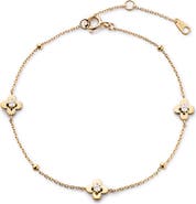 Ana Luisa Solid Yellow Gold - Mini Flower Station Bracelet