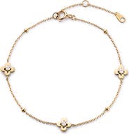 Ana Luisa Solid Yellow Gold - Mini Flower Station Bracelet