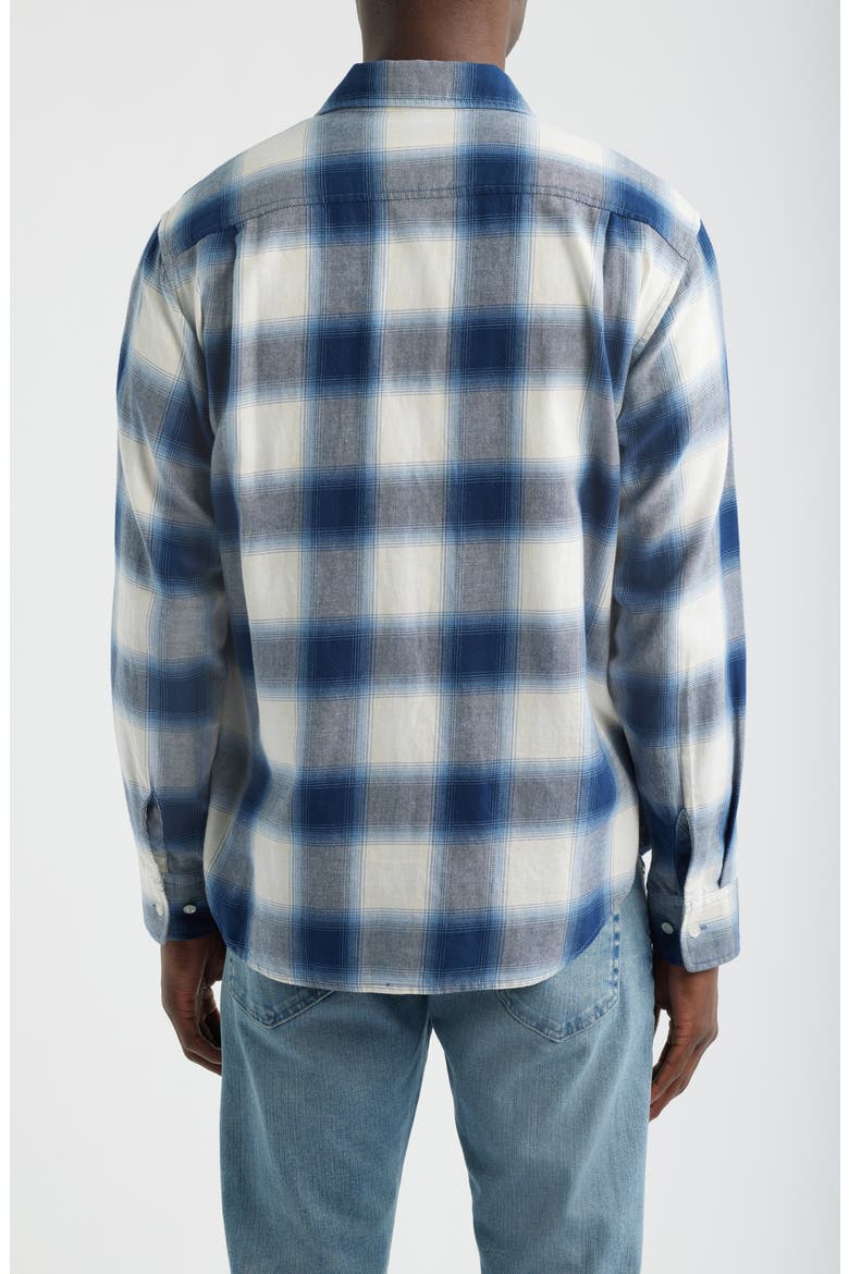 Teamkit Flannel Button-Up Work Shirt, Alternate, color, FADE PLAID