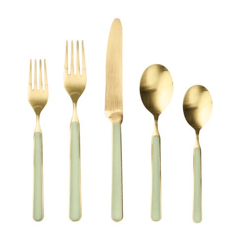Fantasia Ice Gold Flatware  Set - 5 Pieces