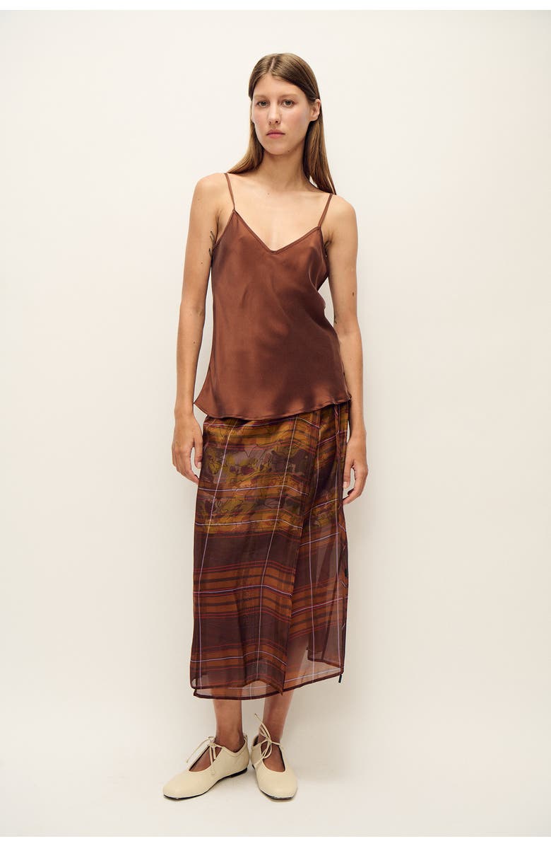 SILK LAUNDRY Bias Cut Cami, Alternate, color, Root