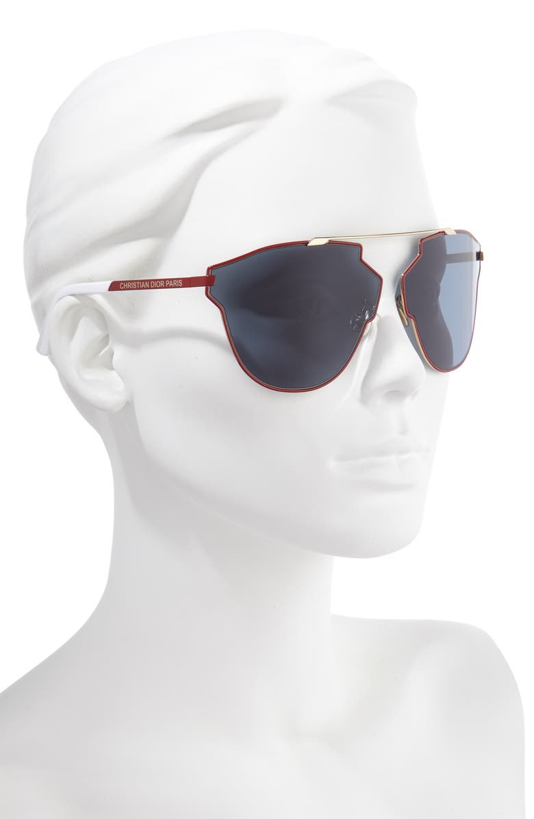 DIOR Sorealfass 69mm Sunglasses, Alternate, color, Red Gold/ Blue Avio