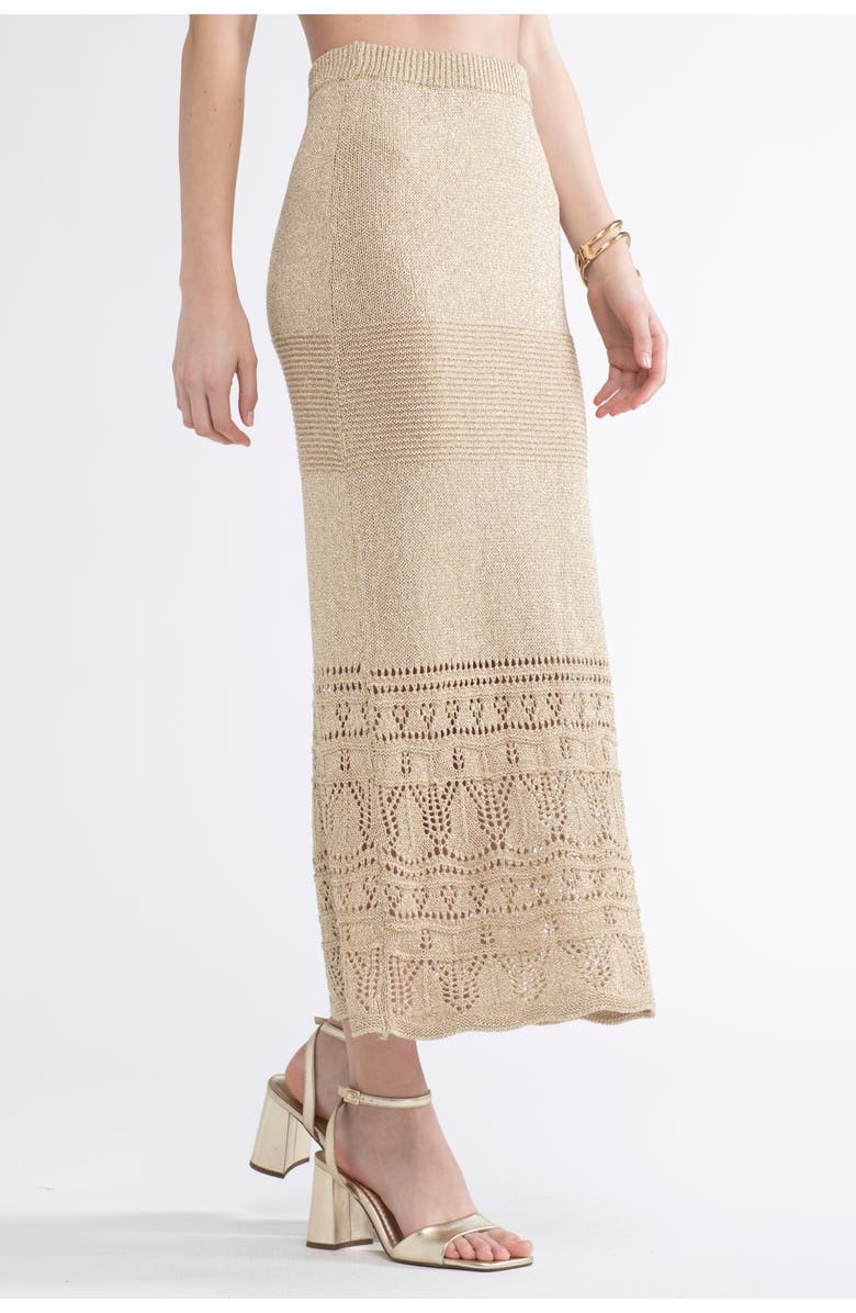 Sunday St. Tropez Gioca Crochet Cover-Up Maxi Skirt, Alternate, color, 