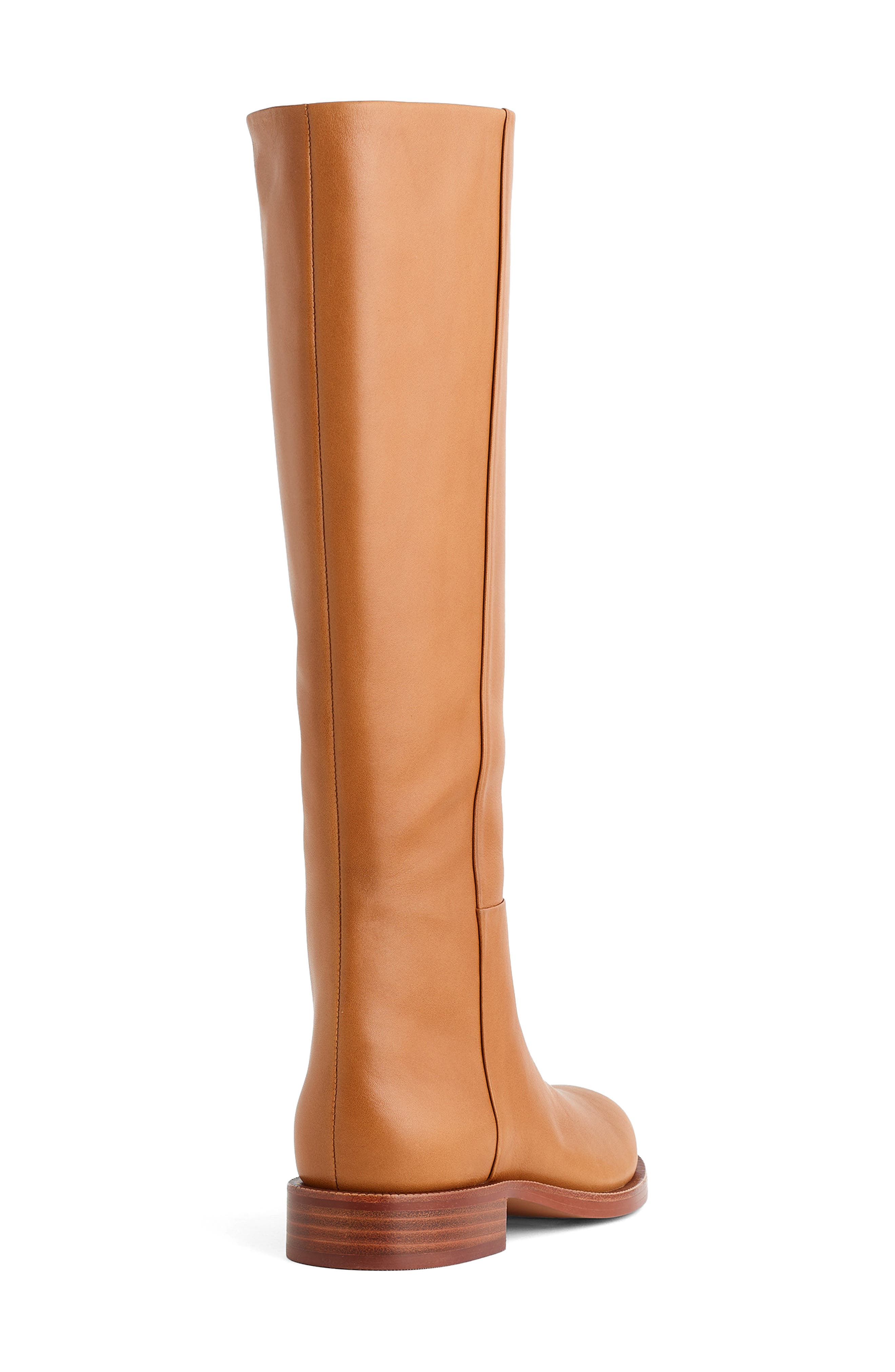 Marty Leather Tall Boot, Alternate, color, CARAMEL