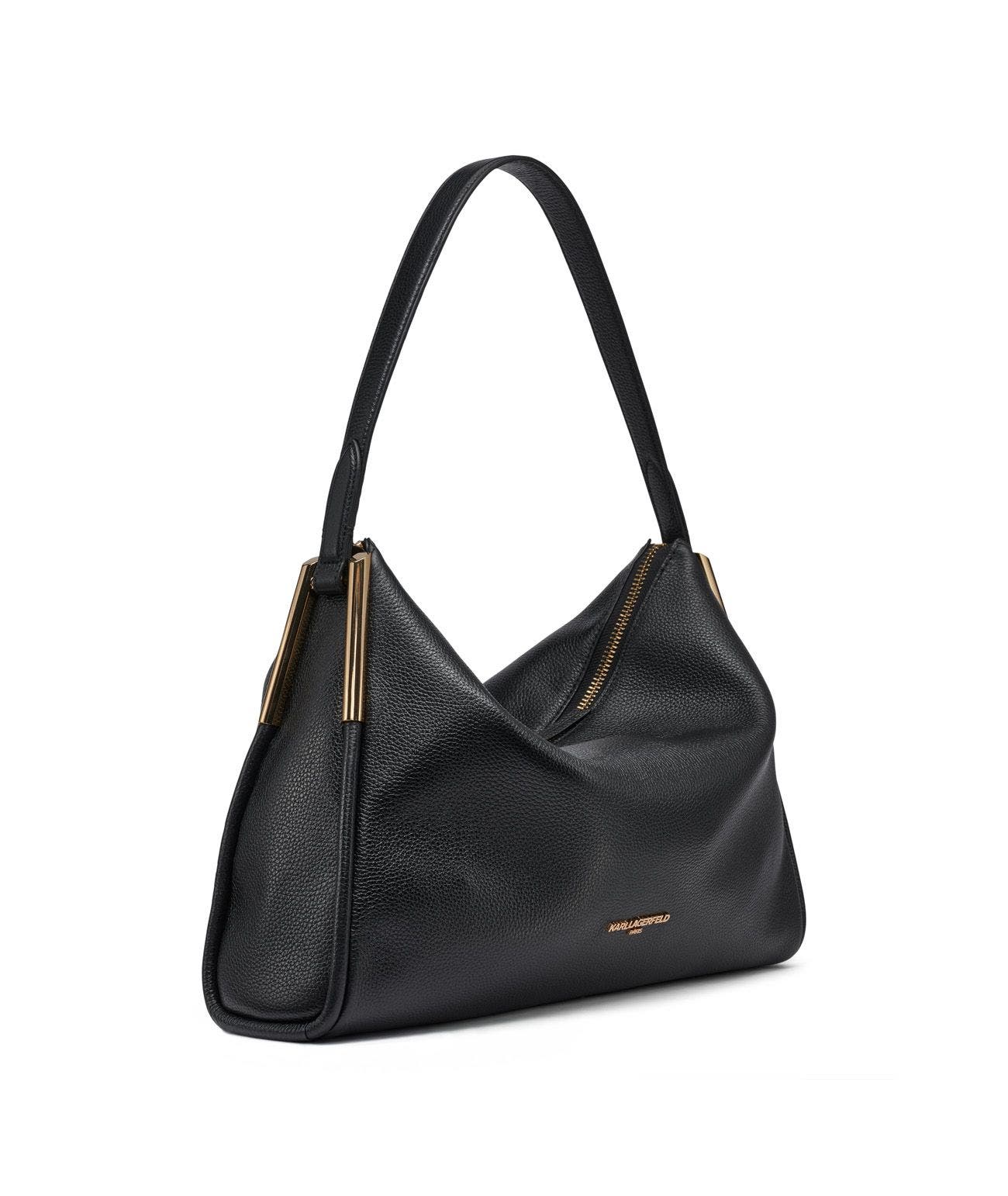 KARL LAGERFELD PARIS Valerie Hobo, Alternate, color, Black/Gold