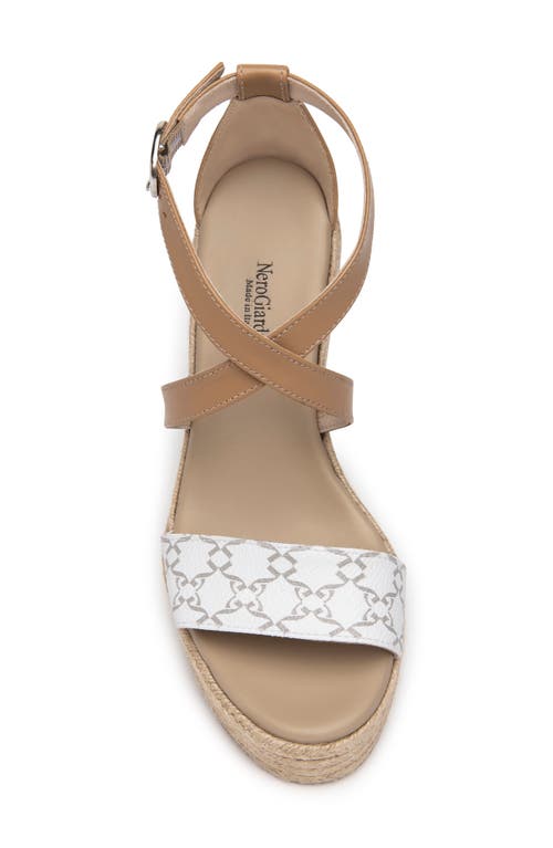 Nerogiardini Logo Espadrille Wedge Sandal