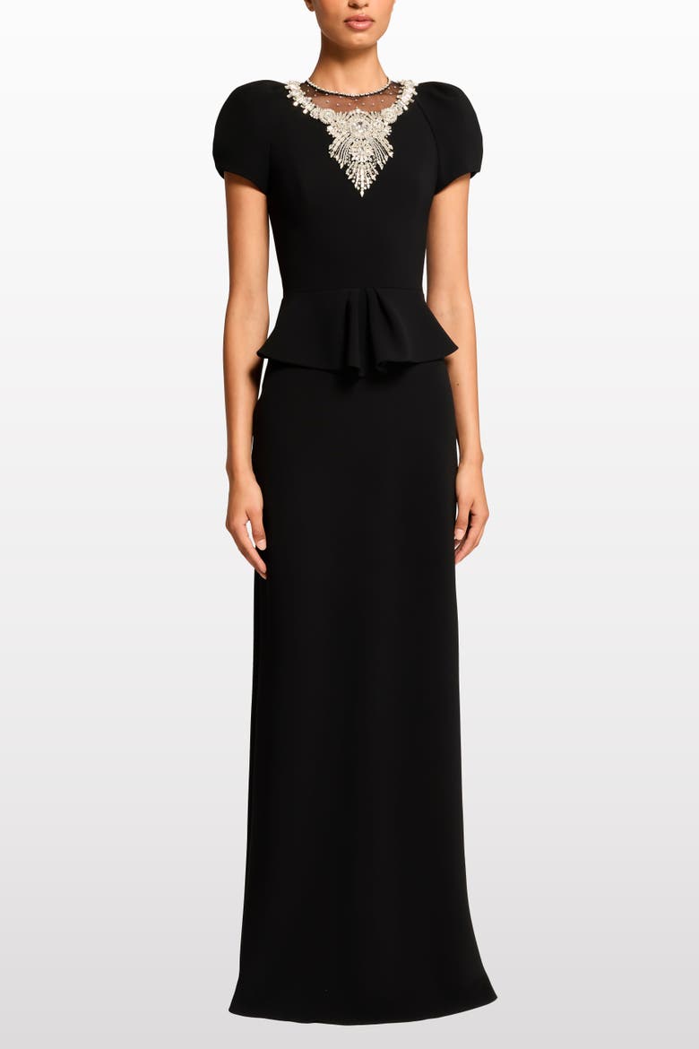 Nocturne Maxi Dress, Alternate, color, Liquorice