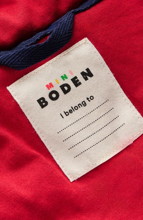 Boden Borg Duffle Coat Navy Gingham  In Multi