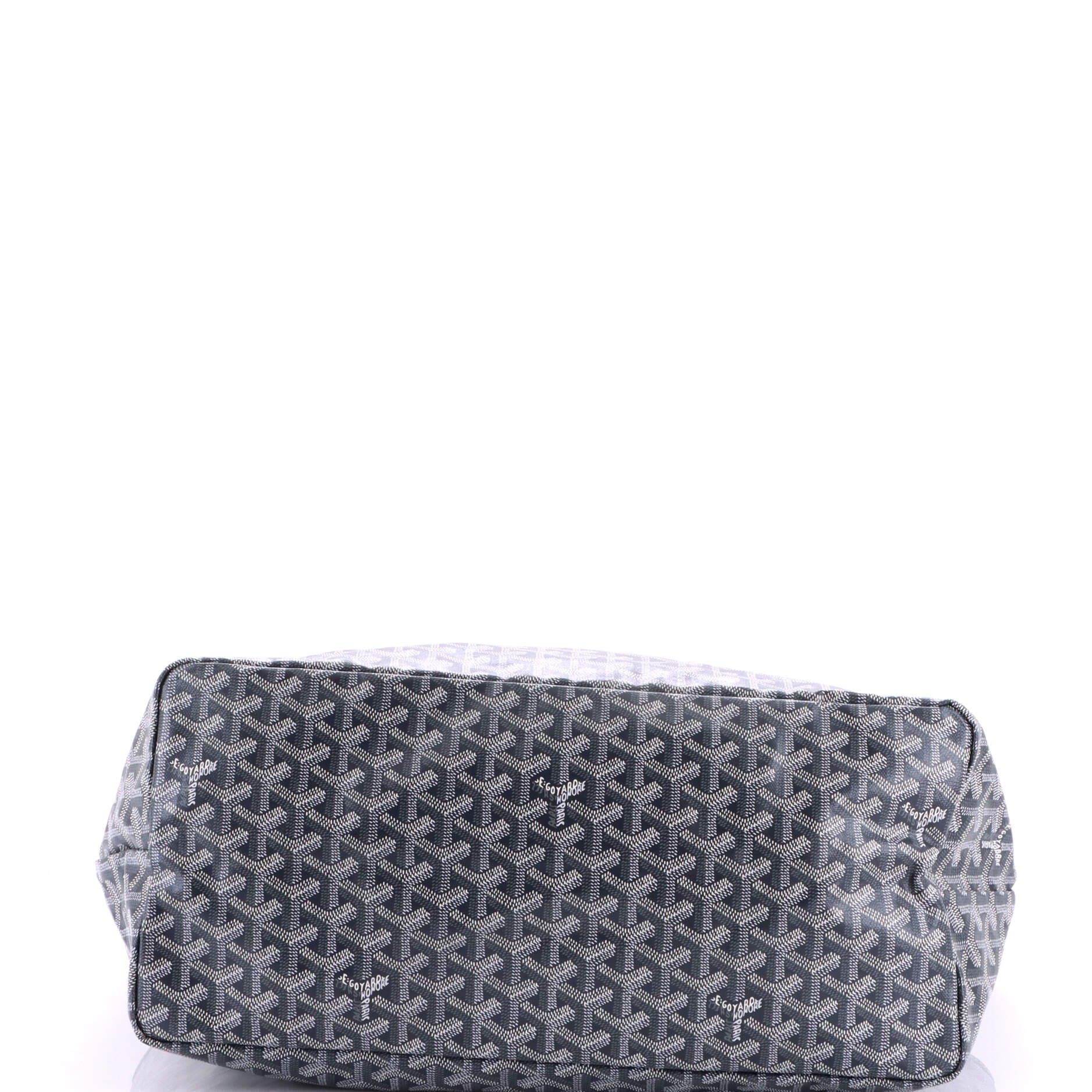 Pre-Owned Goyard Saint Louis Tote Coated Canvas GM, Alternate, color, Gray