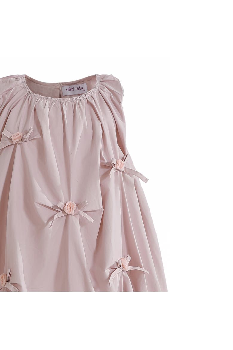 Verona Bow Balloon Dress, Alternate, color, Pink
