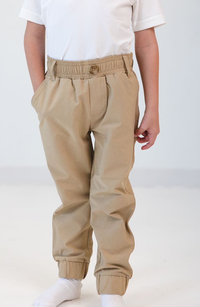 Courtside Kids Boys Dress Jogger Pant, Alternate, color, Khaki