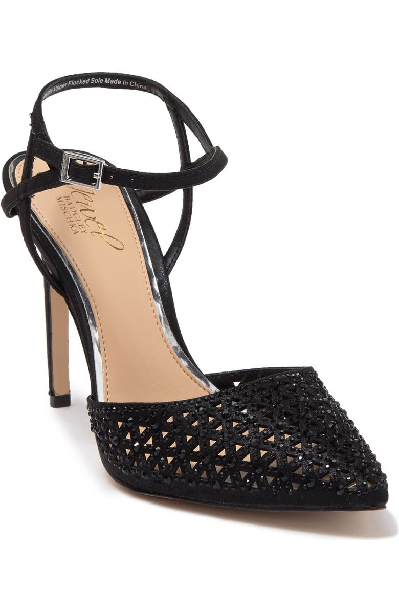 Jewel Badgley Mischka Fatima Ankle Strap Pump, Main, color,