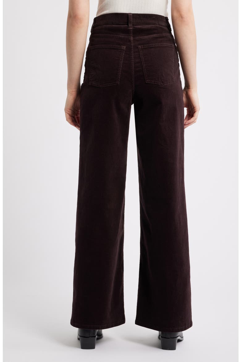 High Waist Wide Leg Corduroy Pants, Alternate, color, TRUFFLE BROWN
