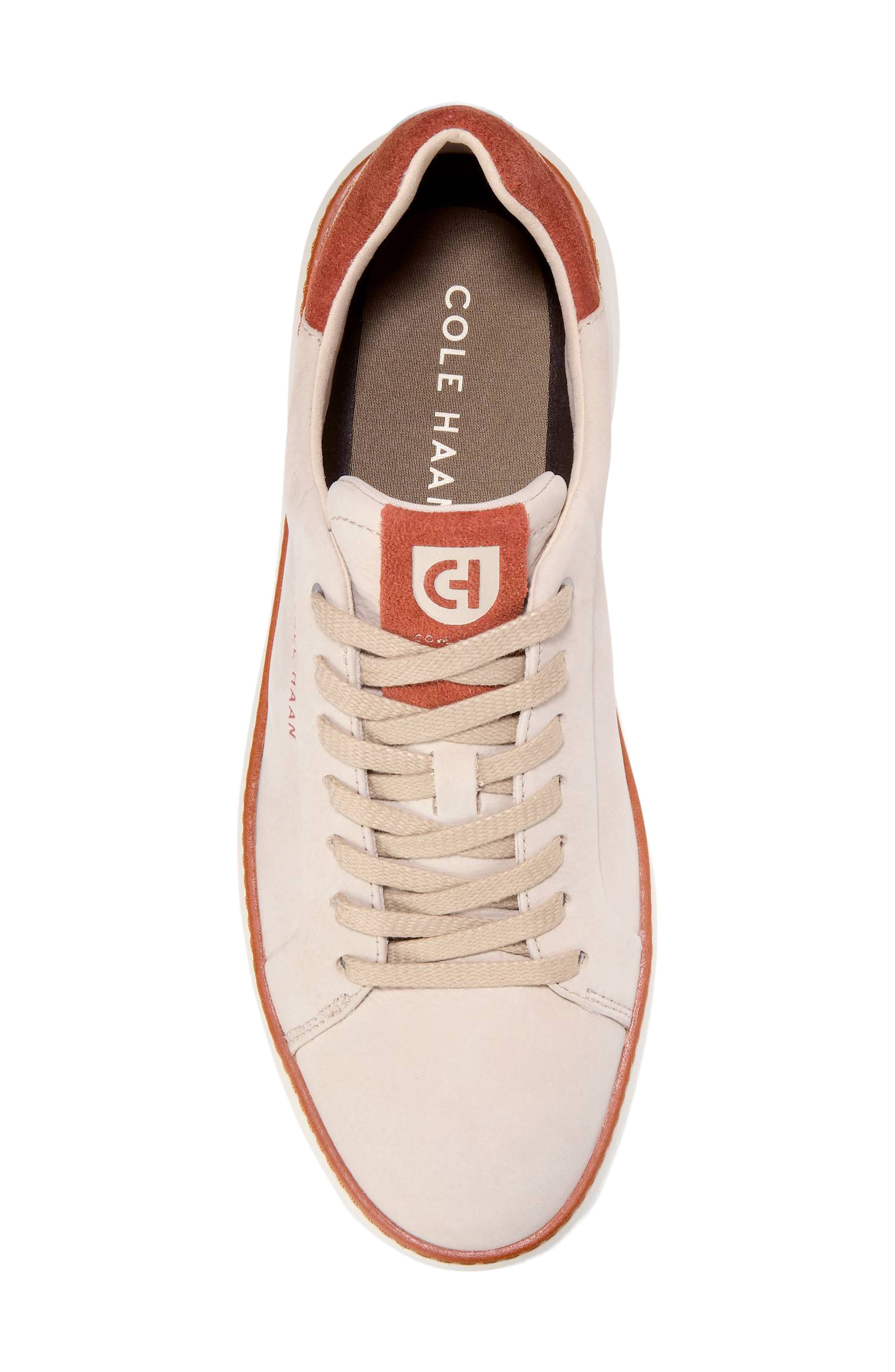 GrandPro Topspin Sneaker, Alternate, color, SESAME NUBUCK / CINNABAR