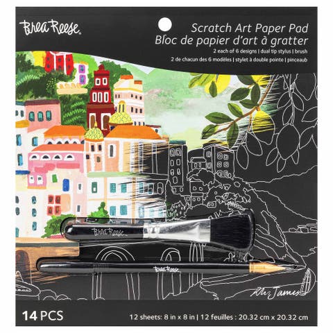 Scratch Art Paper Pad 6 Designs