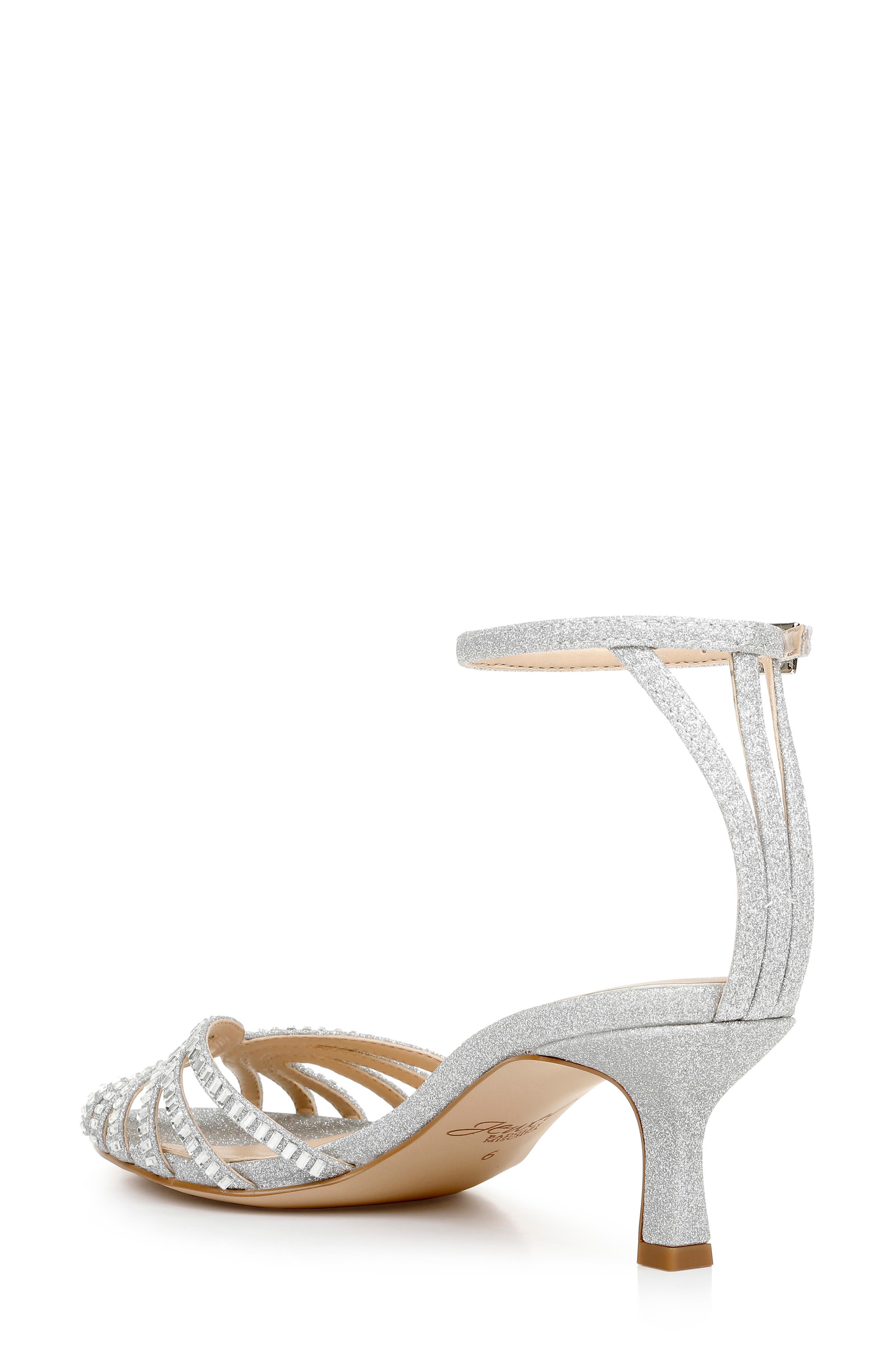 Jewel Badgley Mischka Ocean Kitten Heel Sandal, Alternate, color, 