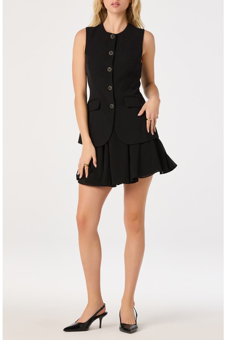 Christen Sleeveless Dress, Main, color, BLACK
