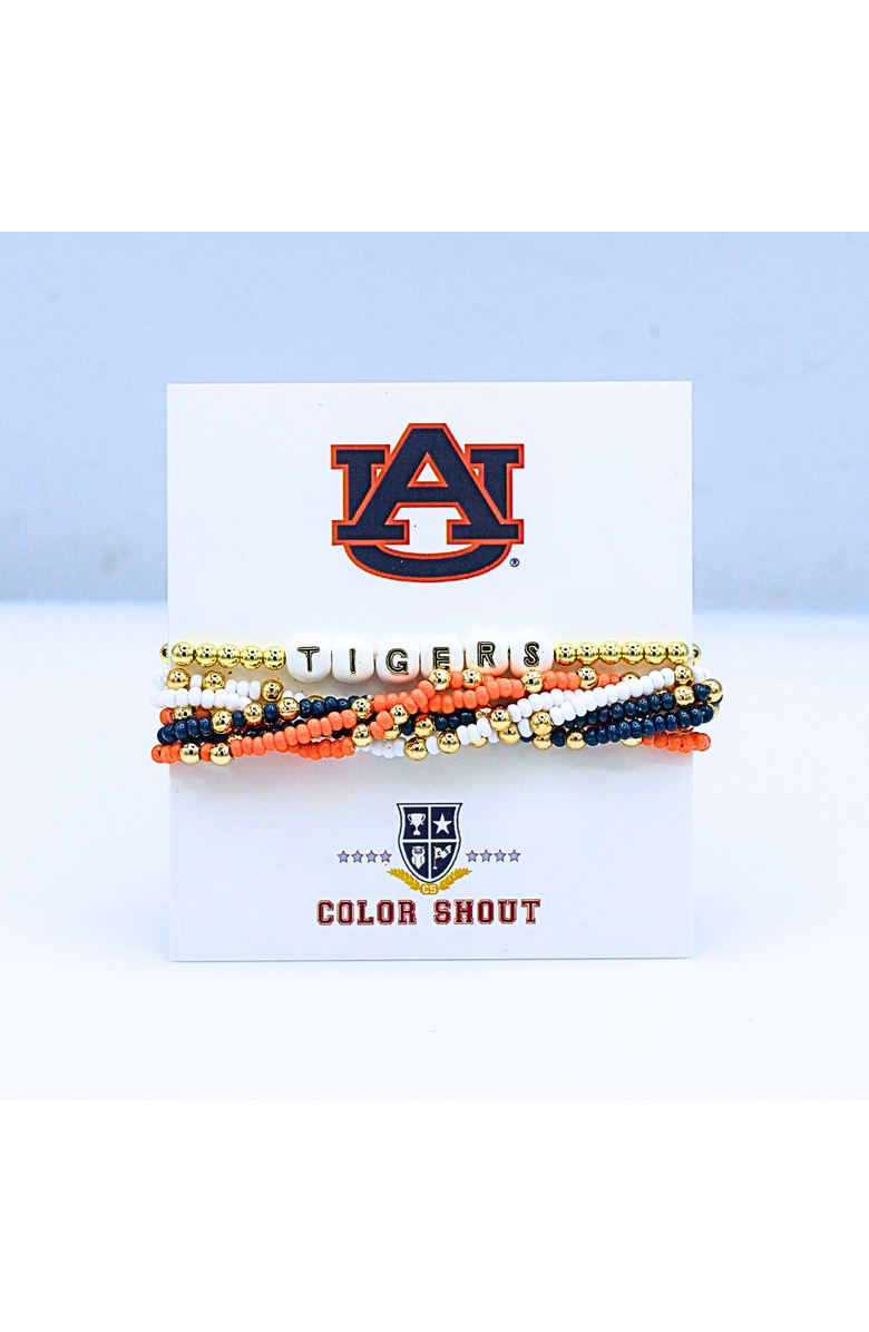 Color Shout Auburn Lucky 7 Bracelet Set, Alternate, color, Yellow Gold
