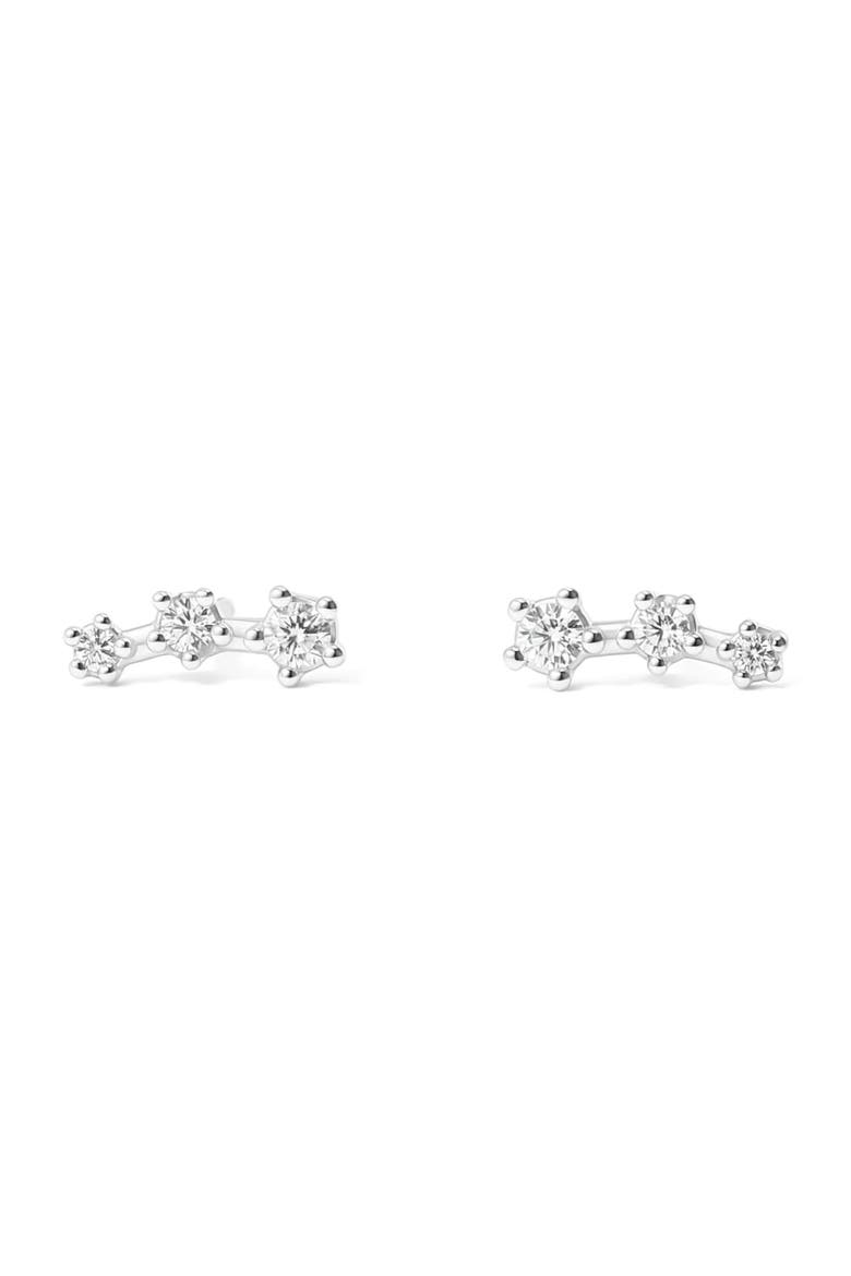 Sparkling Mini Climber Studs, Main, color, Silver