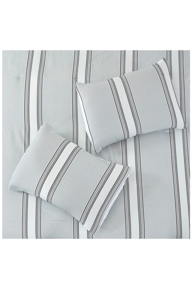 Jacquard Microfiber 5-Piece Comforter Set, Alternate, color, LIGHT BLUE