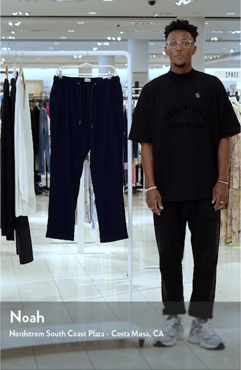 Cuff Hem Drawstring Pants, sales video thumbnail