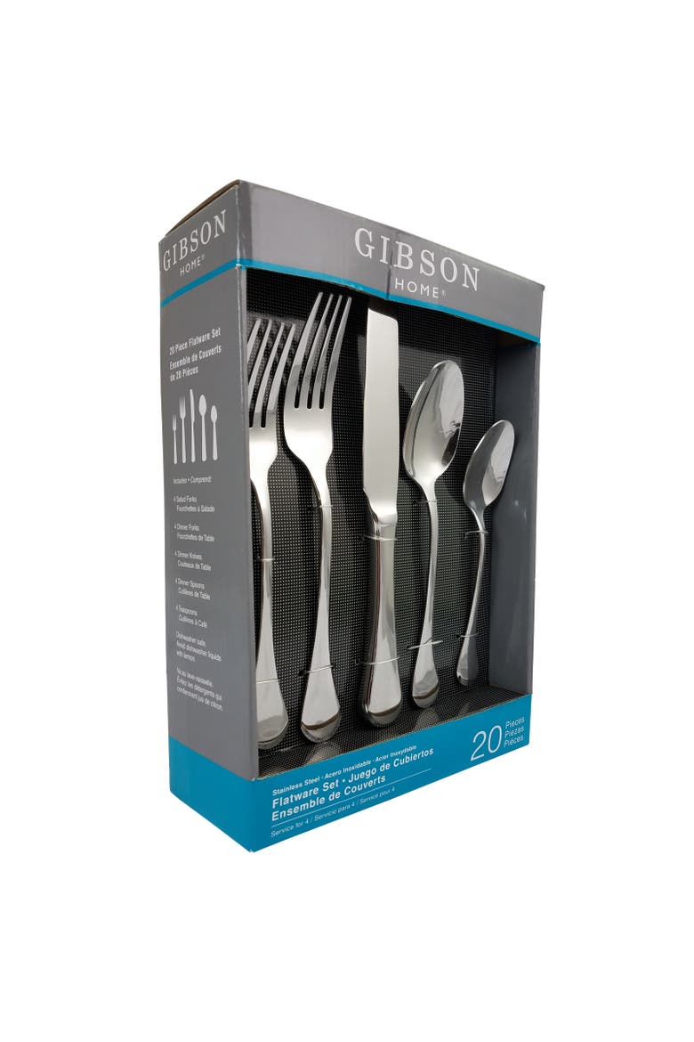 Classic Manchester 20-Piece Flatware Set, Alternate, color, Metallic Silver