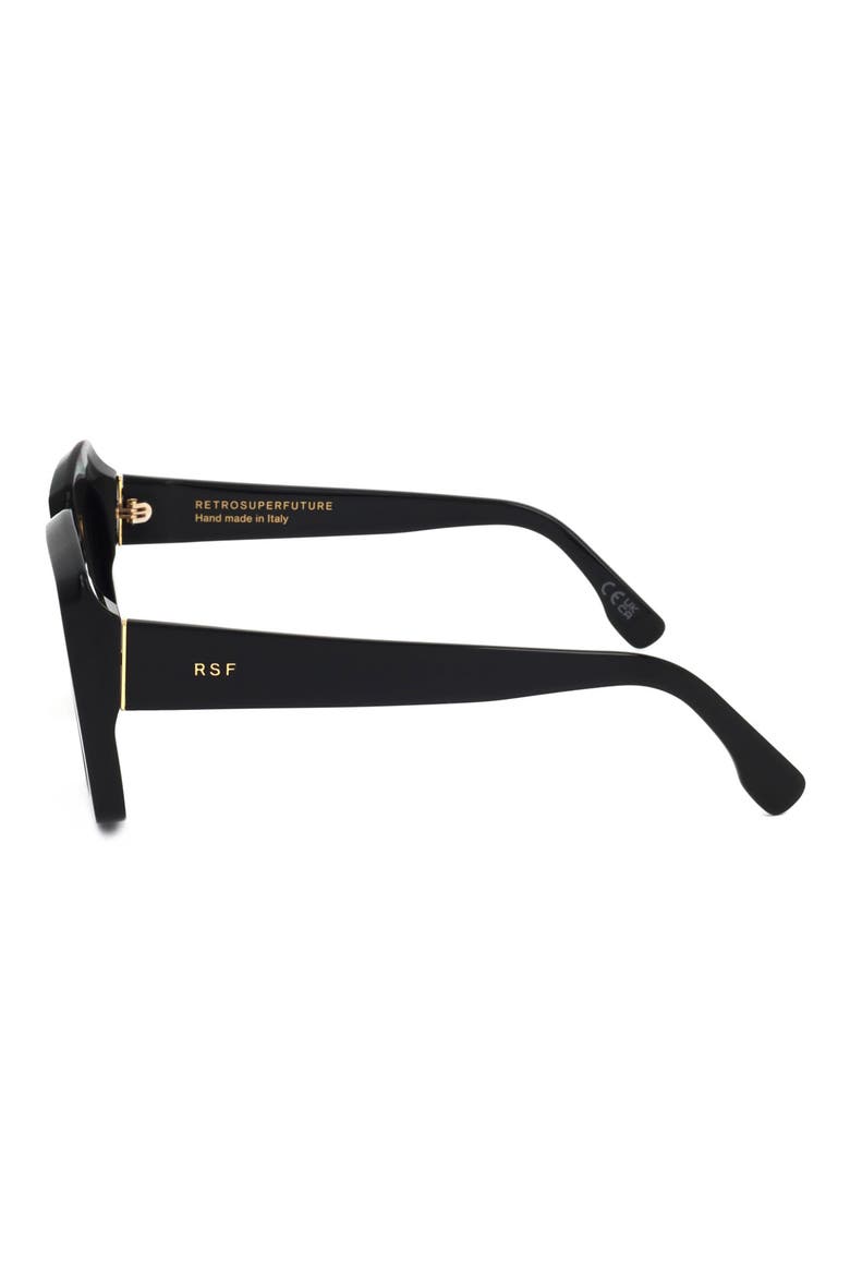 52mm Square Sunglasses, Alternate, color, BLACK