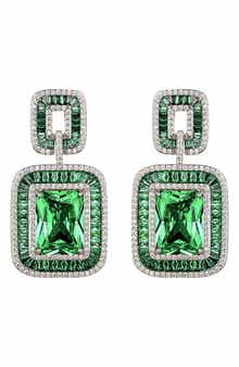 EYE CANDY LOS ANGELES Lea CZ Statement Drop Earrings