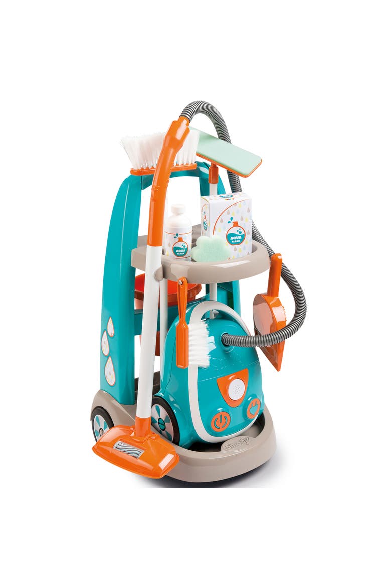 Kids Cleaning Trolley Pretend Play Toy, Alternate, color, Multicolored