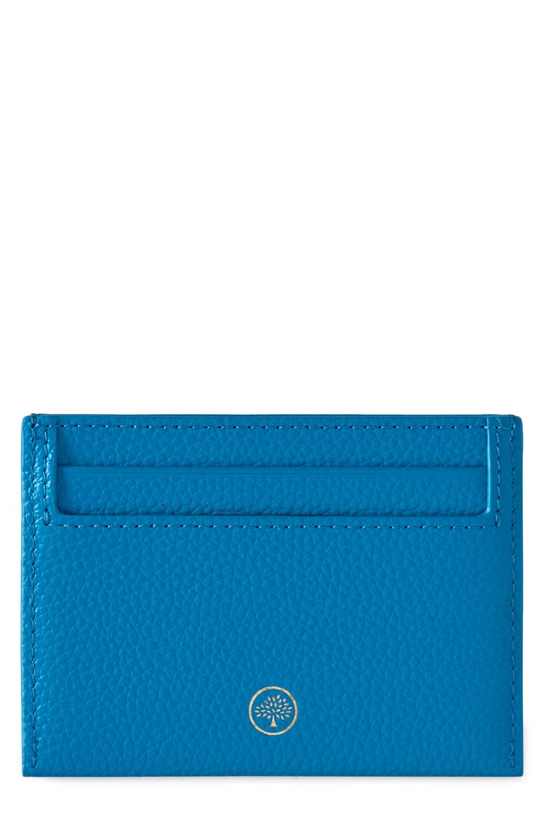 Leather Card Case, Main, color, PORTOBELLO BLUE