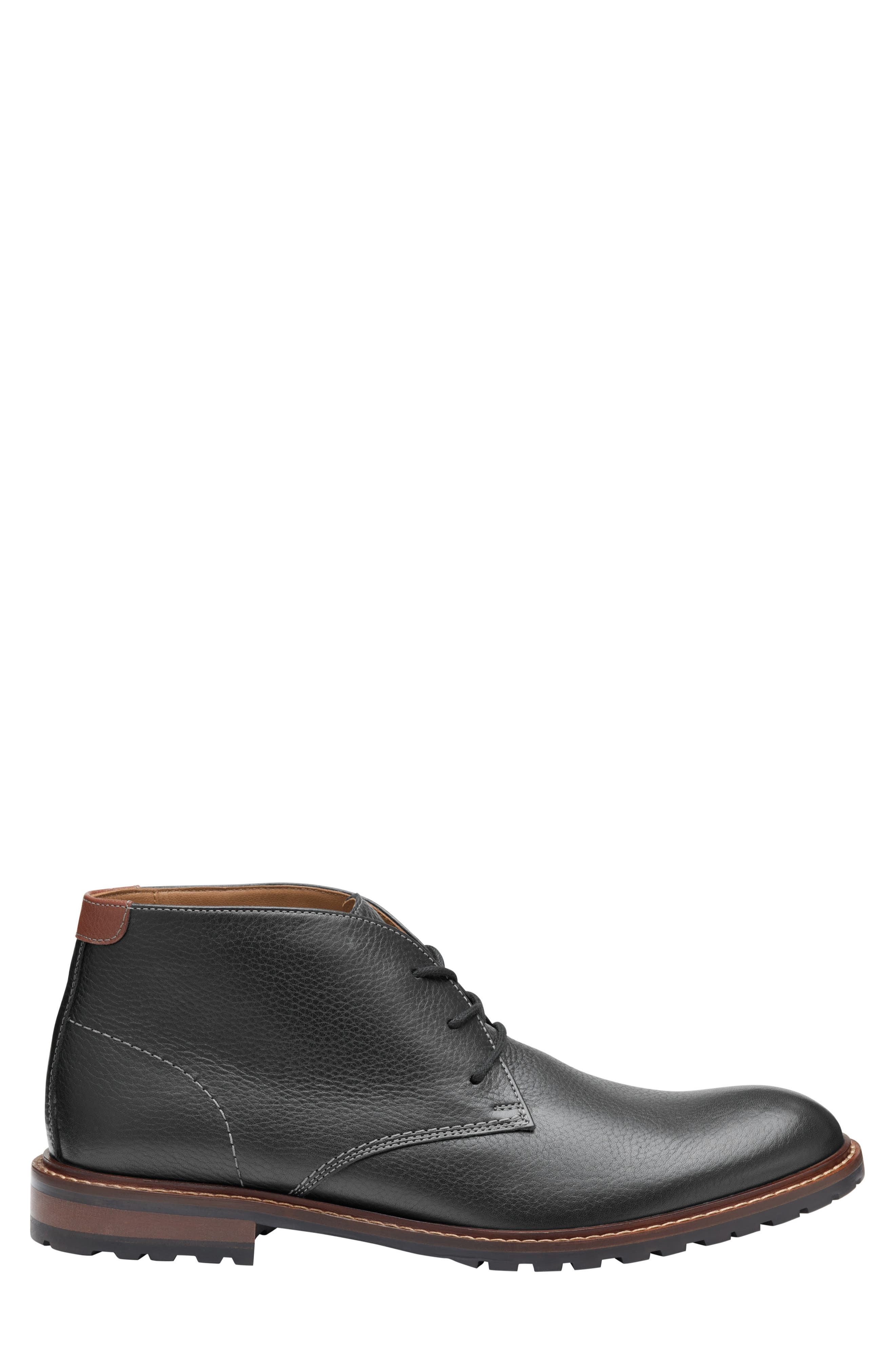Johnston & Murphy Boswell Chukka Boot, Alternate, color, Black Full Grain