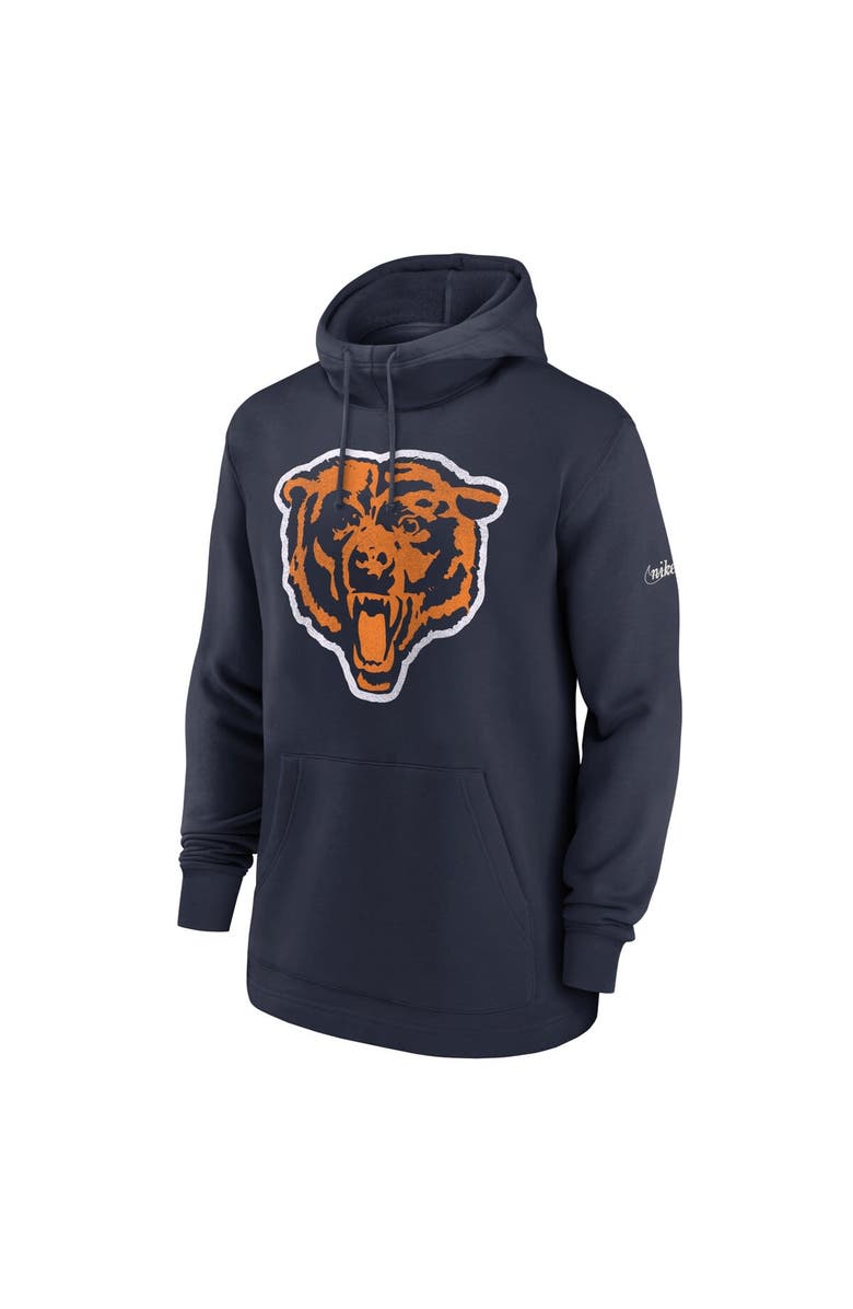 Nike Men's Nike Navy Chicago Bears Classic Pullover Hoodie, Alternate, color,