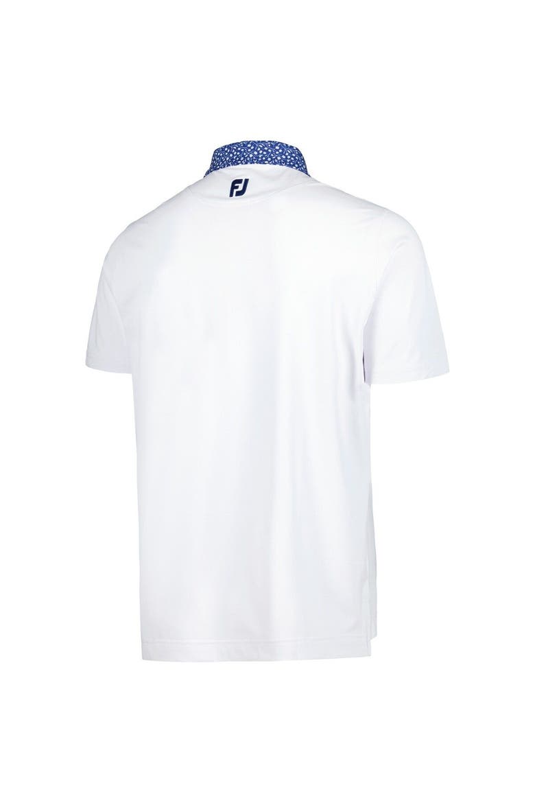 Men's FootJoy White TOUR Championship Tulip ProDry Polo, Alternate, color, White