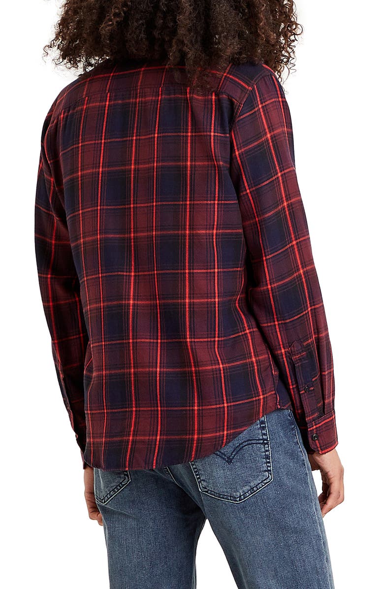 LEVIS PREMIUM Levi's<sup>®</sup> Premium Sunset Plaid Button-Up Shirt, Alternate, color,