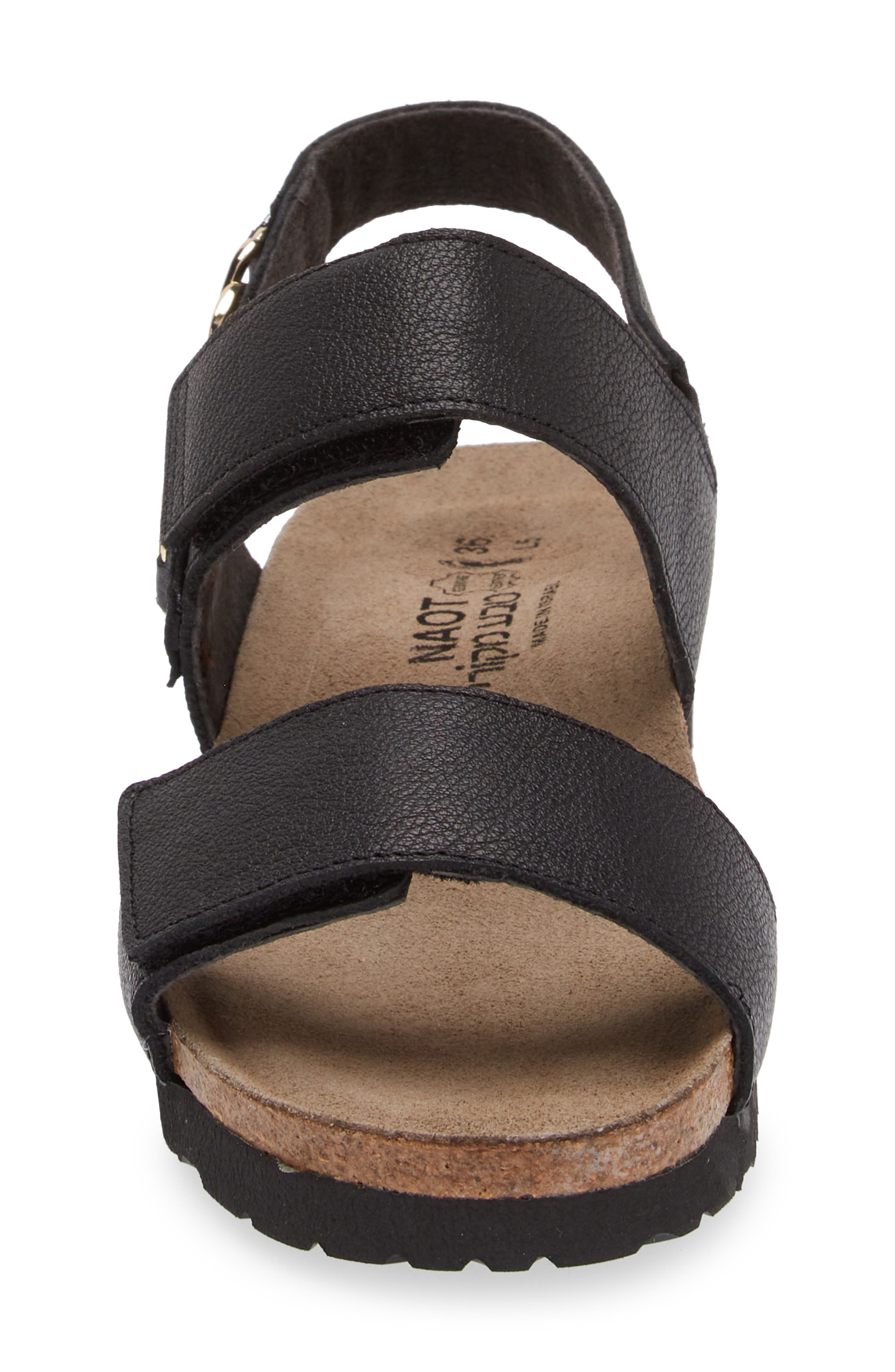 Naot Eliana Slingback Sandal, Alternate, color, Soft Black Leather