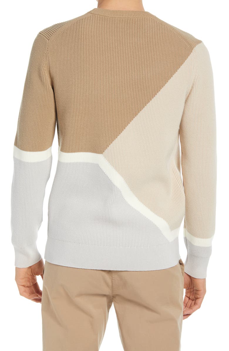 Theory Gregg Colorblock Crewneck Sweater, Alternate, color,