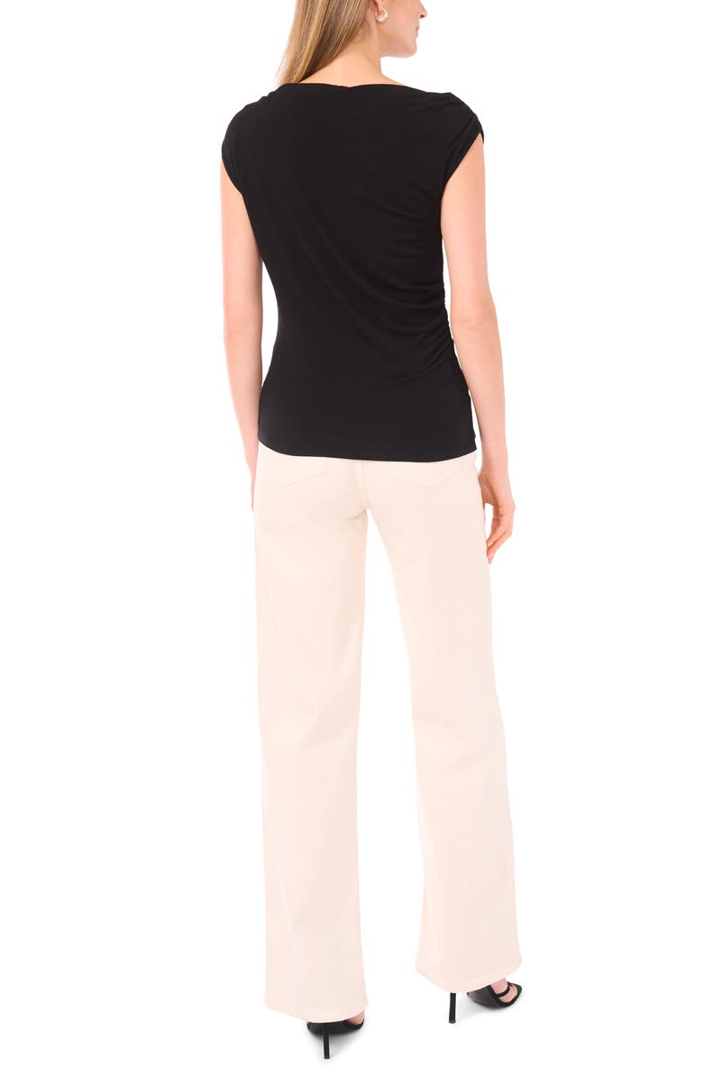 Halogen<sup>®</sup> Cowl Neck Sleeveless Top, Alternate, color, Rich Black