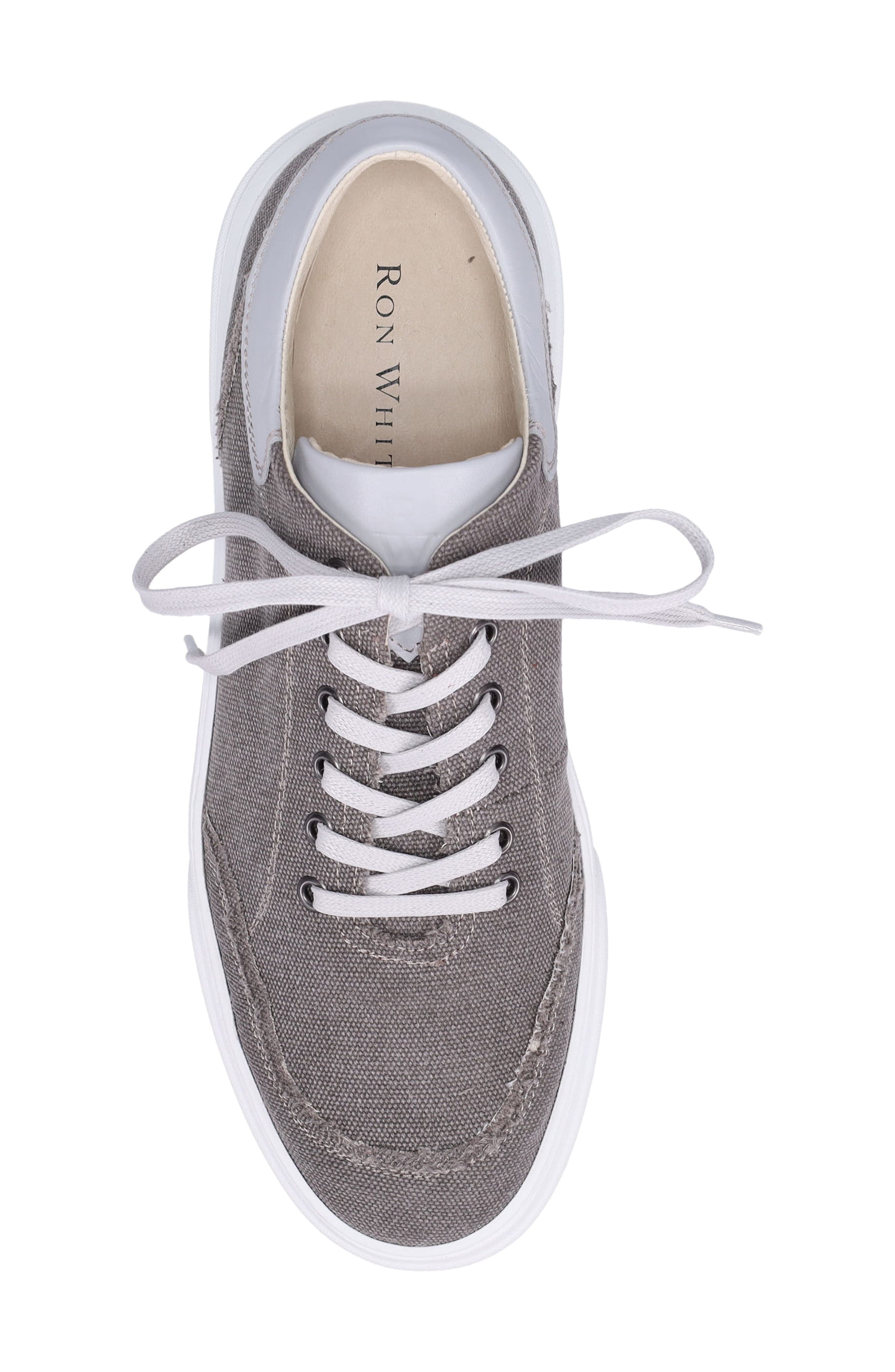 Ron White Maverick Low Top Denim Sneaker, Alternate, color, Taupe