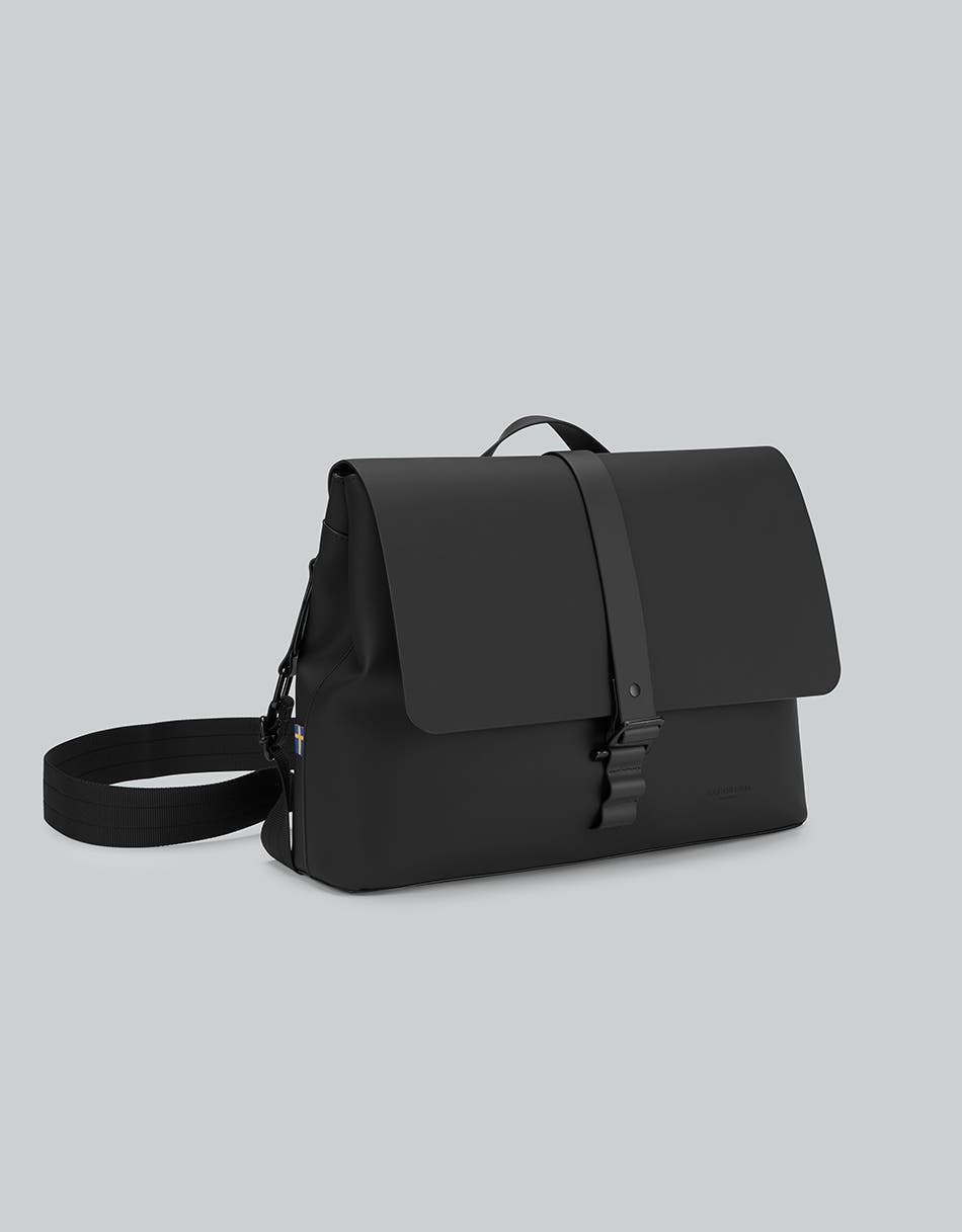 Gaston Luga Spläsh Crossbody Large 14" - Black, Alternate, color, Black